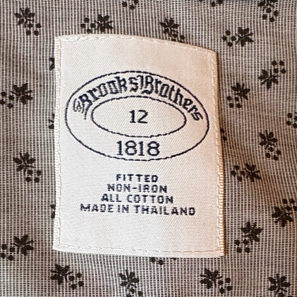 Brooks Brothers Women's Floral Non-Iron 100% Cotton Fitted Dress Shirt size 12 - Picture 2 of 8